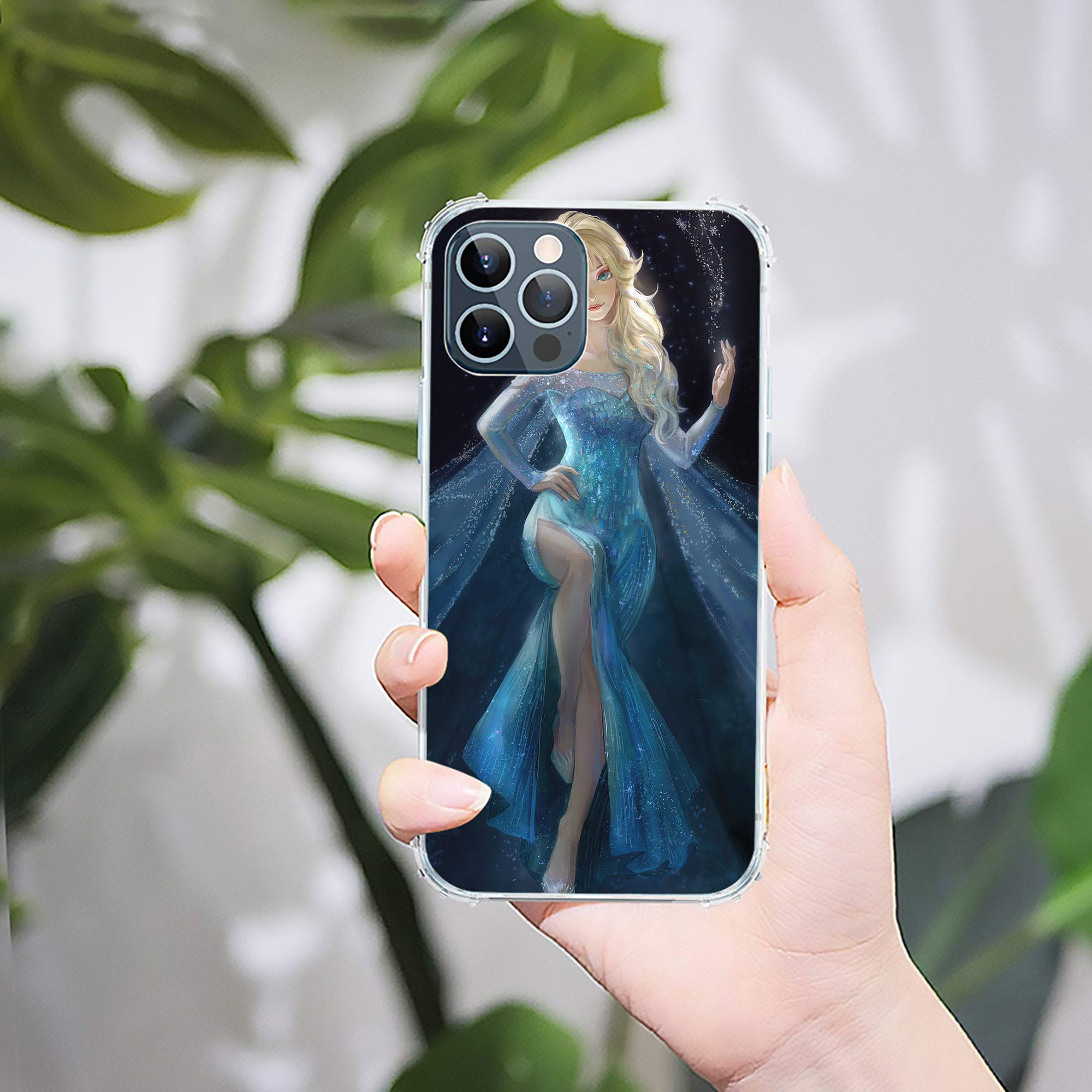 （画像用） アナと雪の女王 アンナ エルサ Frozen Anna Elsa 【iPhone 12シリーズ対応】透明スマホケース（クリアソフトケース）
